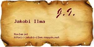 Jakobi Ilma névjegykártya